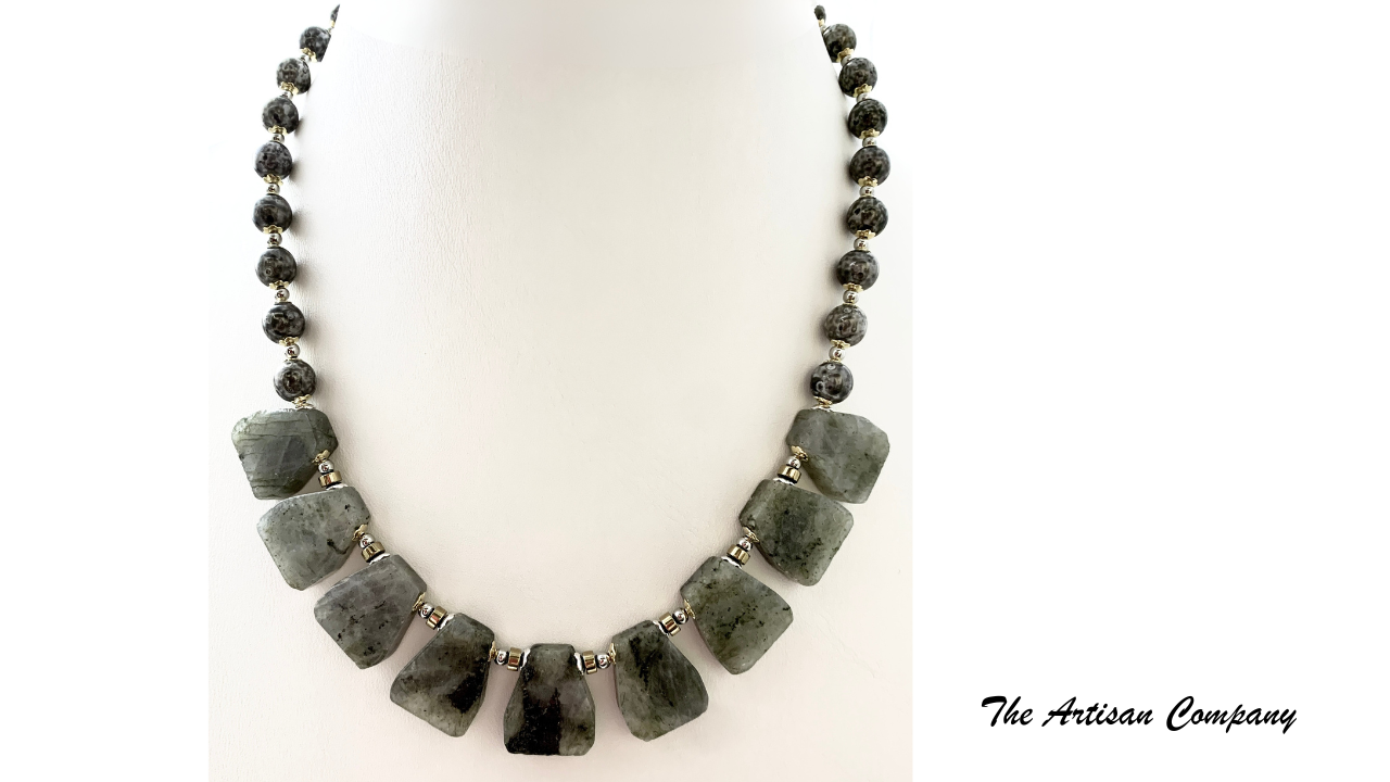 Natural Labradorite Stone Necklace