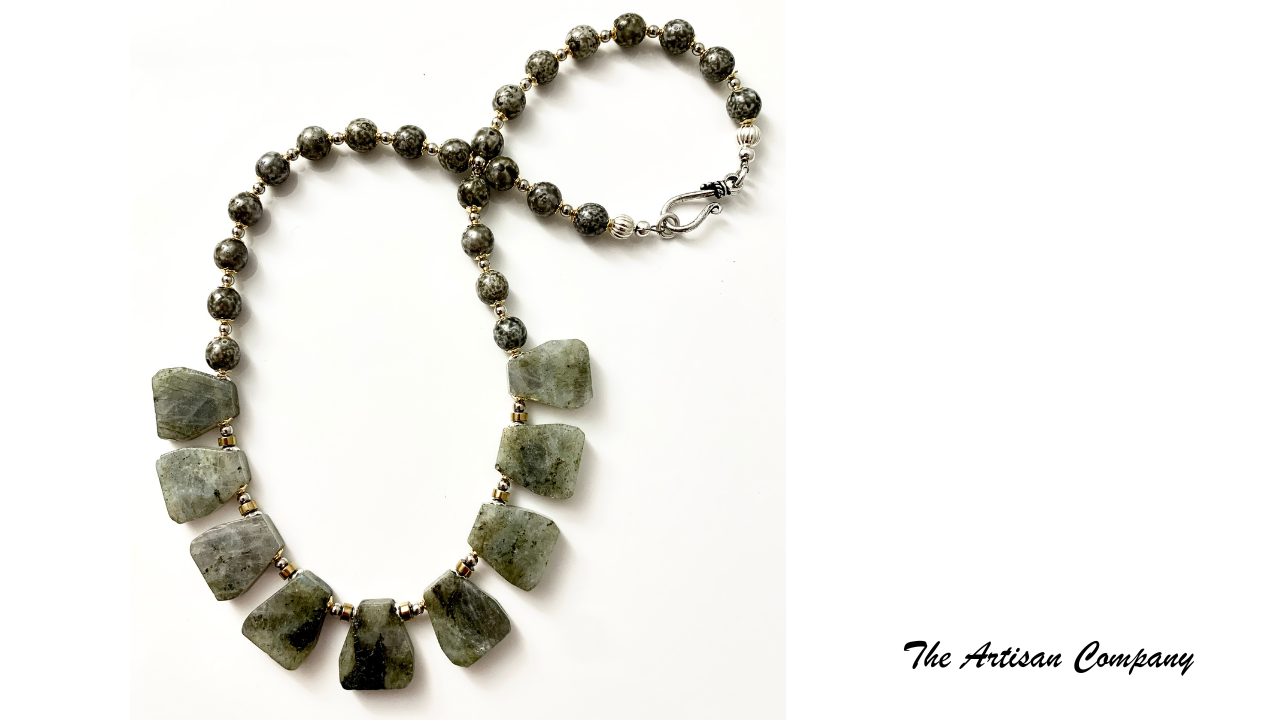 Natural Labradorite Stone Necklace