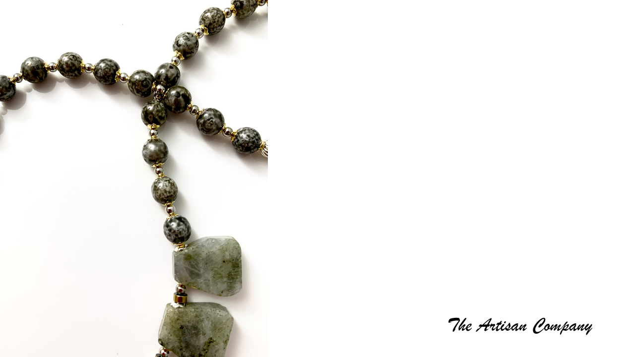 Natural Labradorite Stone Necklace