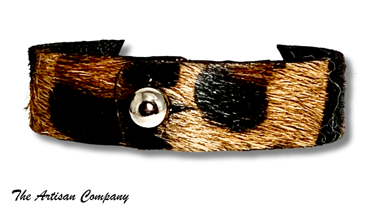 Leopard Print Cowhide Bracelet