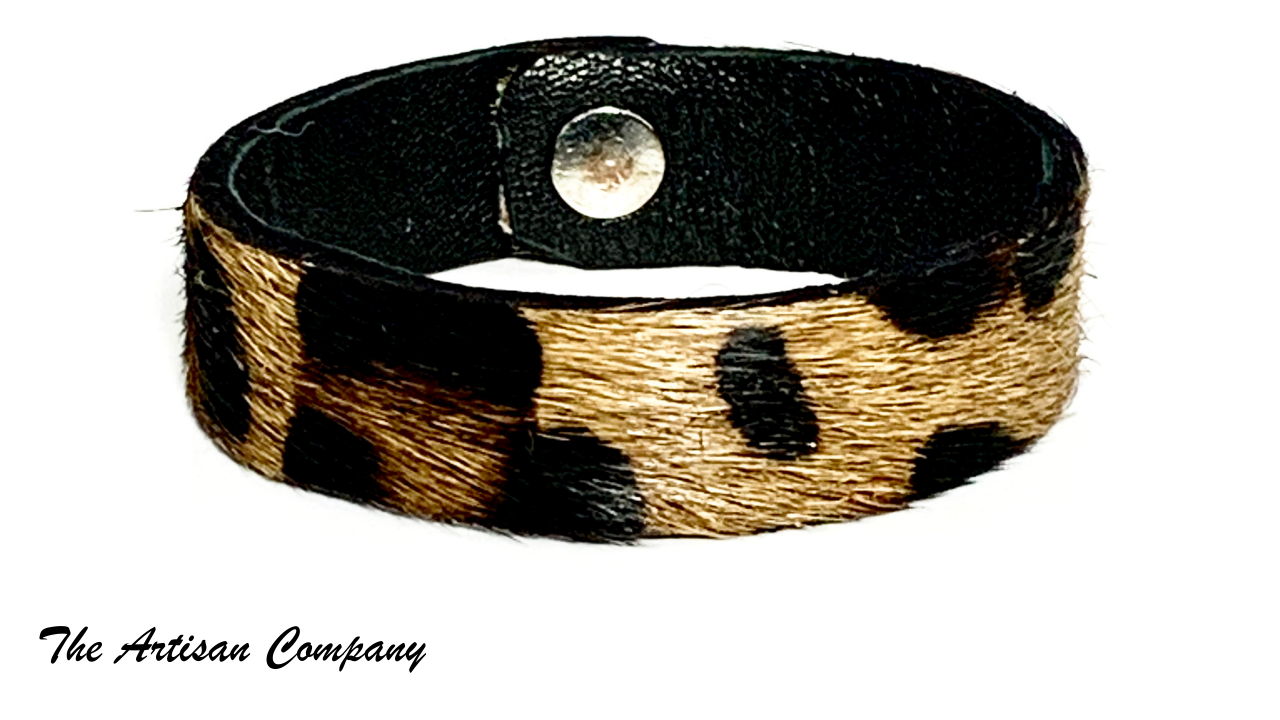 Leopard Print Cowhide Bracelet