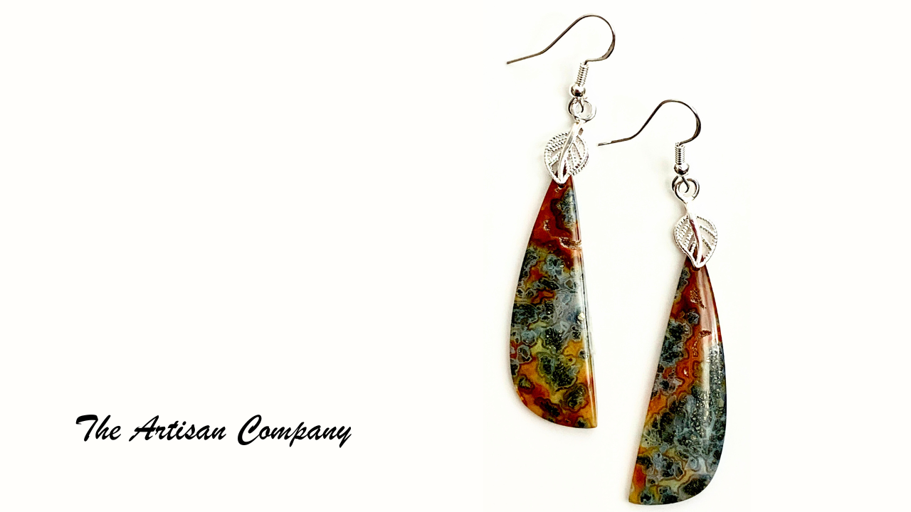 Marcasite & Pyrite Stone Earrings