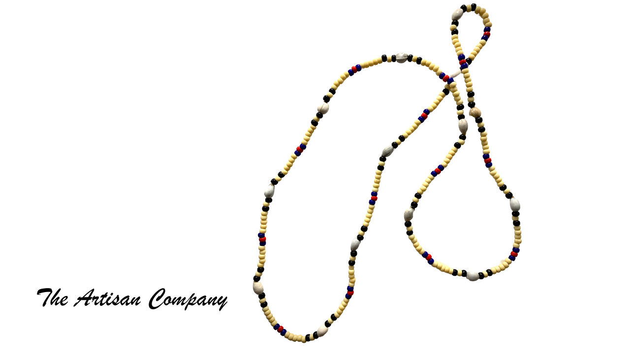 Native Corn Bead "Tear Bead Necklace - Ivory