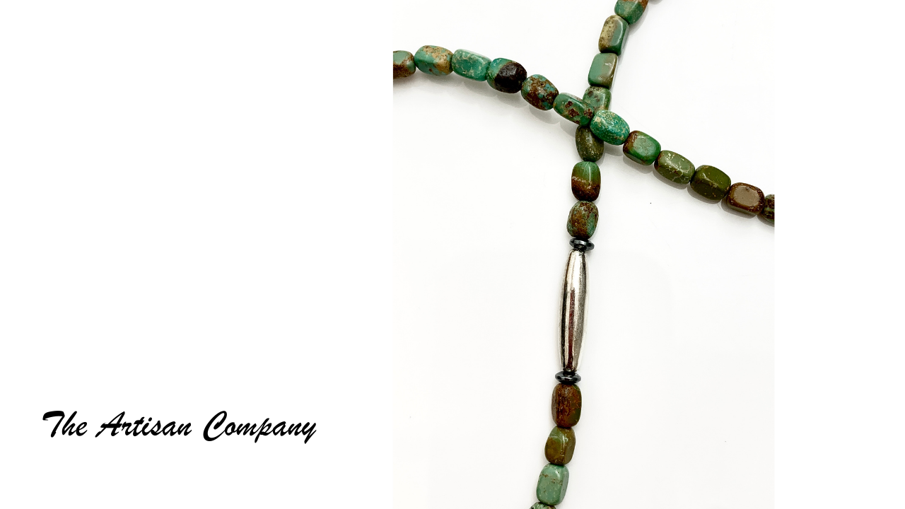 Multi-Stone Pendant and Turquoise Necklace