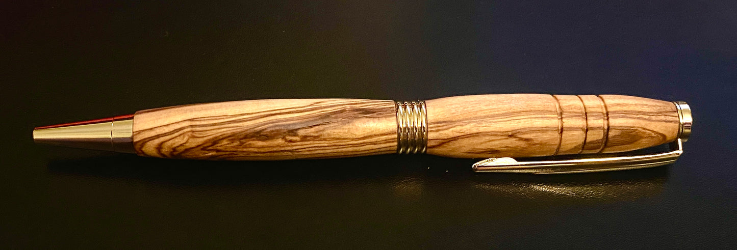 Handmade Pen - Bethlehem Olive Wood