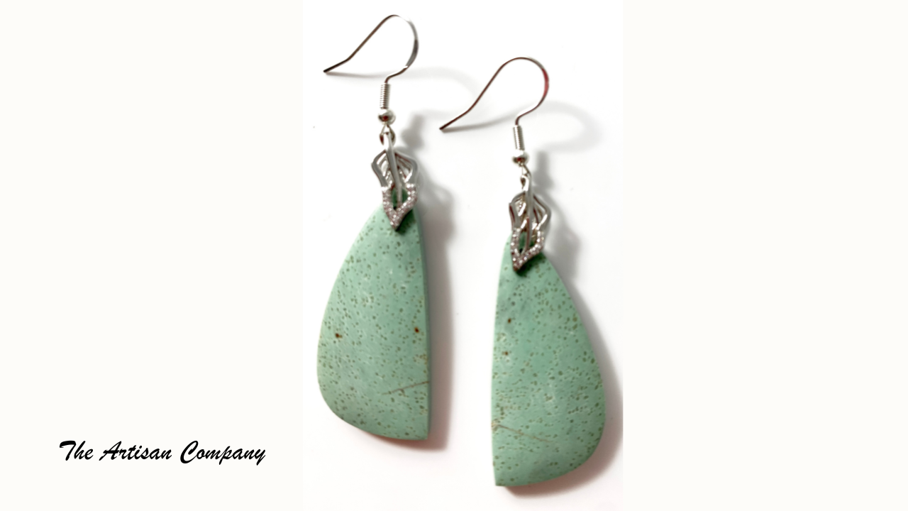 Pilot Mountain Turquoise Drop Earrings - Nevada