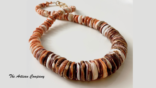 Rare Big Lions Paw Shell Necklace with Earrings