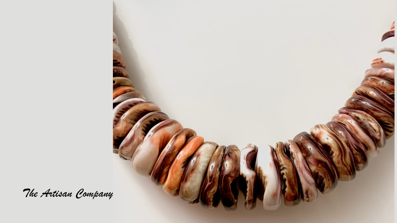 Rare Big Lions Paw Shell Necklace with Earrings