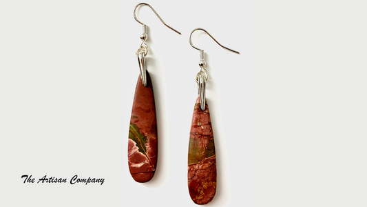 Red Creek Jasper Drop Earrings