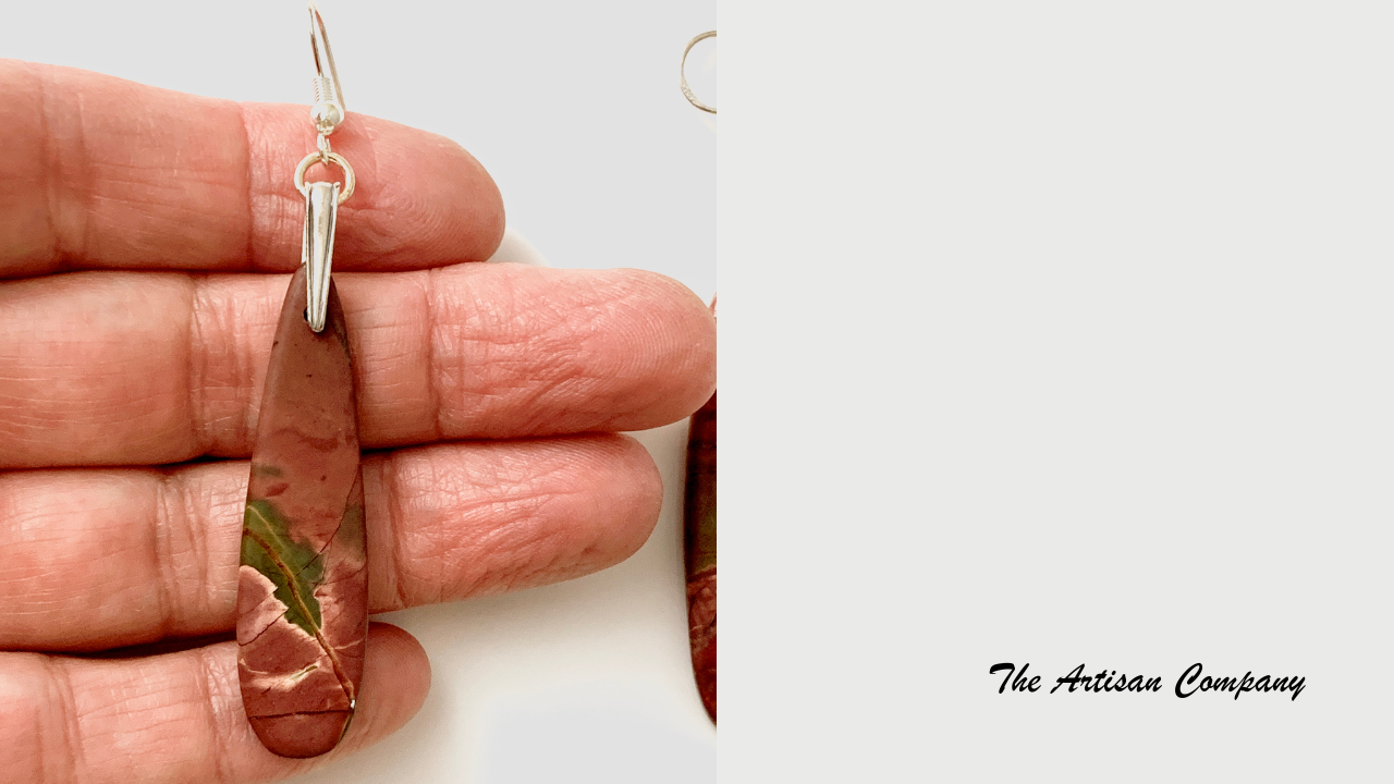 Red Creek Jasper Drop Earrings