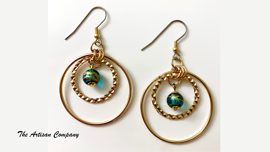 Retro Double Hoop Earrings