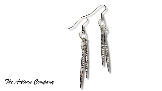 Sparkly Glass Shard Earrings