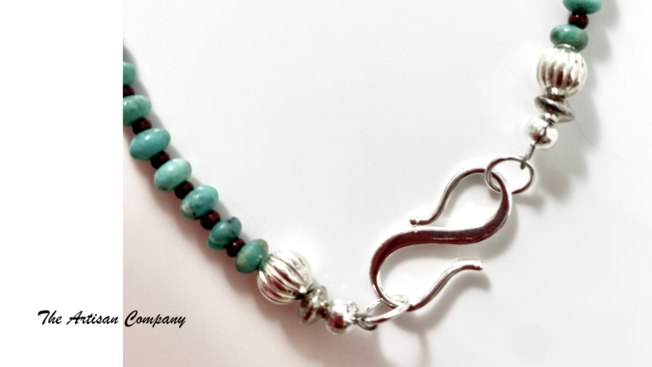 Stone Phoenix and Turquoise Necklace with Earrings