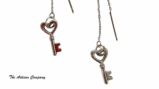 Threader Key Earrings