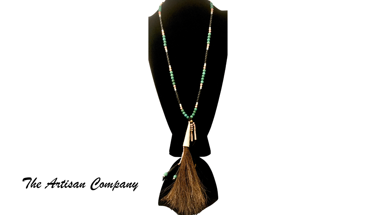 Tibetan Turquoise & Horsehair Necklace